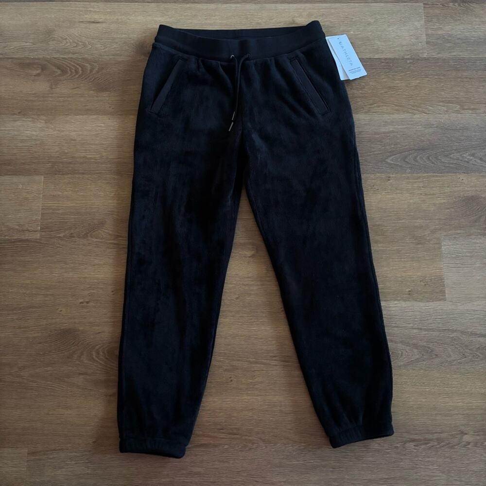 Athleta Recover Plush Cozy Jogger Black Size Medium
